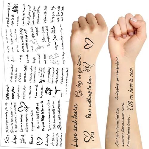 New black and white tattoo waterproof party gift funny face stickers