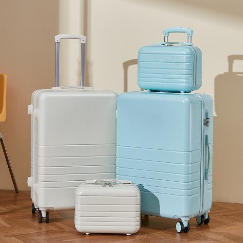 TPE-Thermoplastic Elastomer & ABS Suitcase with password lock  Solid PC