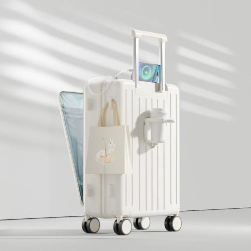 Aluminium Alloy & ABS & PC-Polycarbonate Suitcase with password lock & with USB interface Solid PC