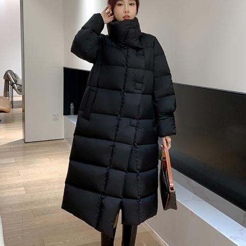 Polyester Women Parkas mid-long style & loose & thermal PC