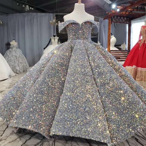 Children's Princess Dress Children's Wear Wedding Dress New Arrival Puffy Dress Starry Sequins Dress