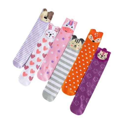 New Ear Animal Cartoon Children's Mid-length Socks Cotton Over-the-knee Girls' Calf Socks