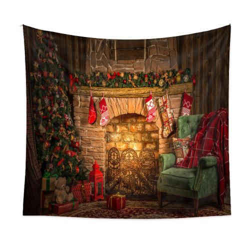 Christmas Tree Tapestry Room Decorative Wall Cloth Hanging Bohemian Tapestry