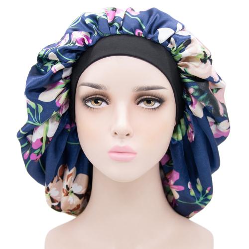 New printed colored nightcap elastic elastic beauty perm cap moon cap hair care cap