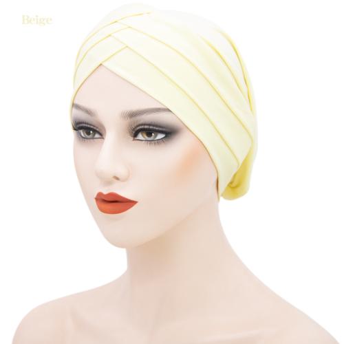 Muslim turban hat new solid color three-brim turban factory direct Muslim turban