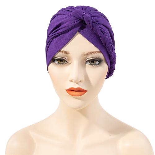 Polyester Wrapped Head Hat dustproof & flexible & breathable Solid : PC