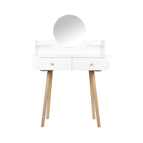 Chipboard & Beech wood Dressing Table durable white PC