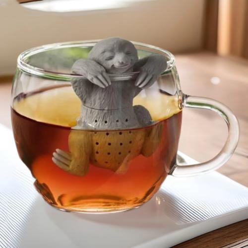 Hot-selling Silicone Sloth Tea Filter Tea Maker Animal Tea Leakage Food Grade Household Silicone Tea Filter