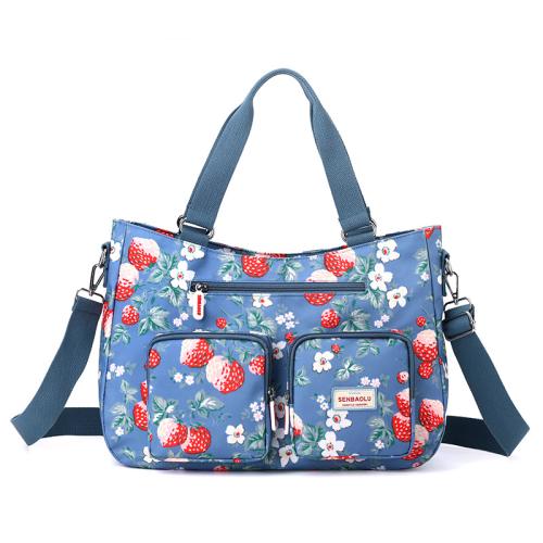 Casual Women's Shoulder Bag Handbag Water-Resistant Nylon Cloth Bag Fashion Printed Tote Bag