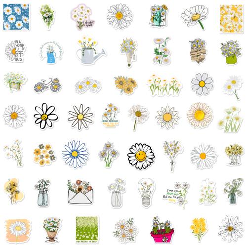 50 fresh daisy graffiti stickers mobile phone water Cup guitar helmet waterproof pvc stickers