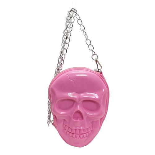 Halloween Skull Bag Women's 2024 New Fashion Funny Personality Shoulder Chain Small Round Bag