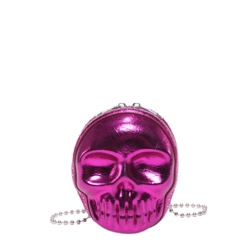 Halloween Skull Bag Women's 2024 New Personality Shoulder Bag Funny Small Round Bag