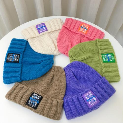 Knitted woolen hat for women autumn and winter thickened cold-proof warm hat ear protection hat