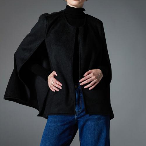 Autumn and winter 2024 new temperament double-sided solid color sleeveless shawl