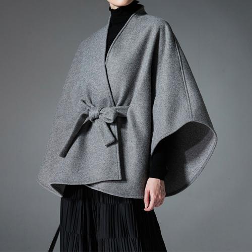 Autumn and winter 2024 new double-sided solid color belt shawl