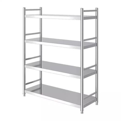 Bookshelf floor multi-layer simple stainless steel bookcase household shelf