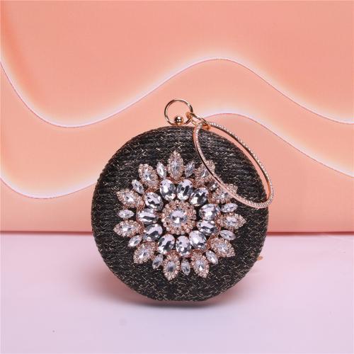 2024 Diamond-encrusted Evening Bag Straw Banquet Bag Dress Bag Clutch Bag