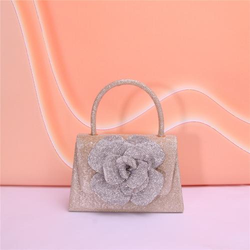 Retro luxury rose diamond flower handbag party essential dinner bag