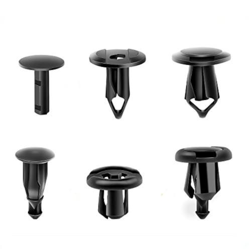 Universal Plastic Fender Clips 200 Pcs Push Bumper Fastener Rivet Clips with 6 Size Auto Body Retainer Clips Bumpers Car Fender