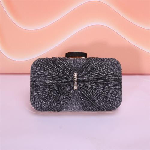 New Popular Diamond Elegant Pleated Bow Dinner Bag Party Bag