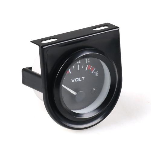 52mm Mechanical White LED Car Auto Volt Voltmeter Voltage Gauge Meter 8-16V