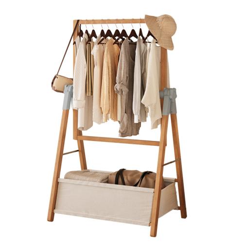 Simple Coat Rack Foldable Installation-free Household Adjustable Height Multi-functional Bedroom Hanger