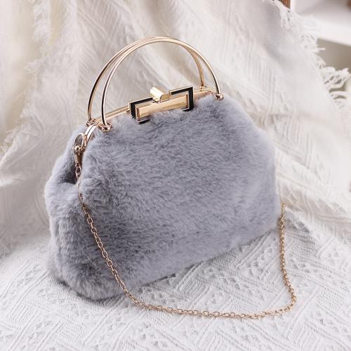 Real Fur Fashion Bag 2024 Spring New Fashionable Women's Bag Portable Shoulder Chain Bag