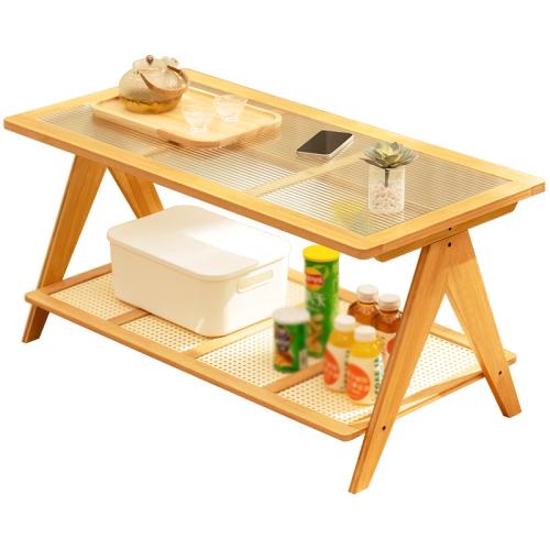 Coffee table living room home tea table tea table simple balcony solid wood table