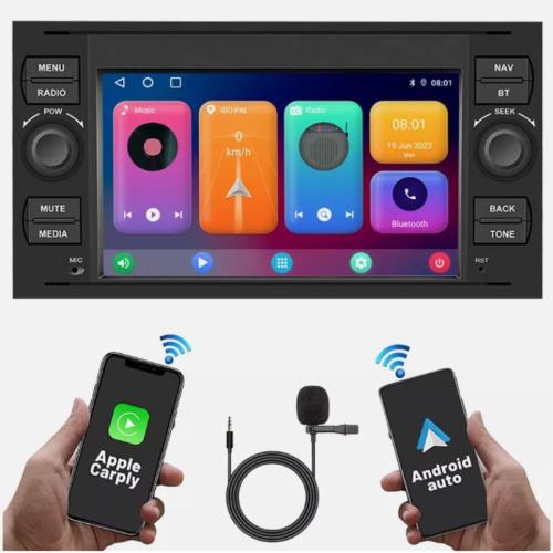 64G Android 13 Car Stereo Carplay GPS Wifi For Ford Focus C/S Max Transit Fiesta