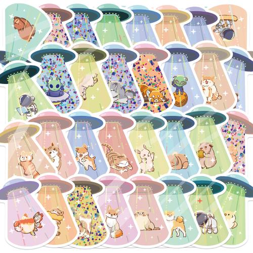 50 Original Cartoon UFO Friends Graffiti Stickers Decorative Guitar Notebook Luggage DIY Stickers