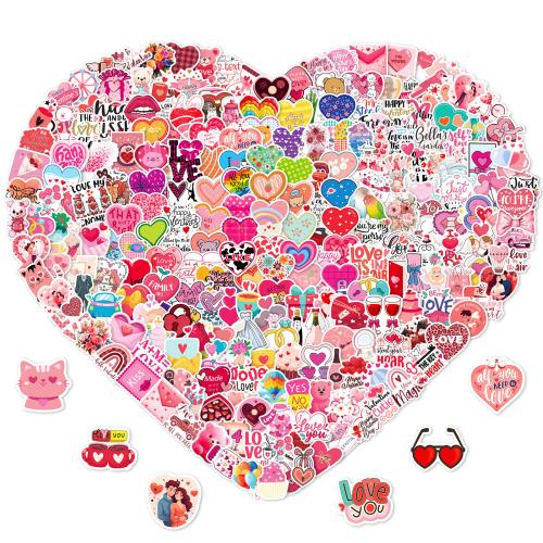 300 hot Valentine's Day series hand-painted various graffiti mix stickers decorative stickers