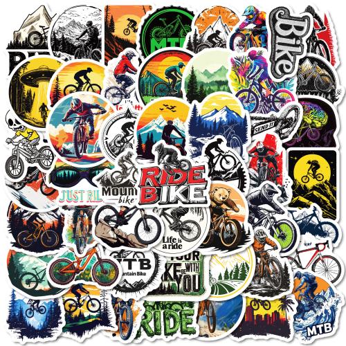 50 New Cool Outdoor Mountain Bike Graffiti Stickers Hot Decorative Stickers