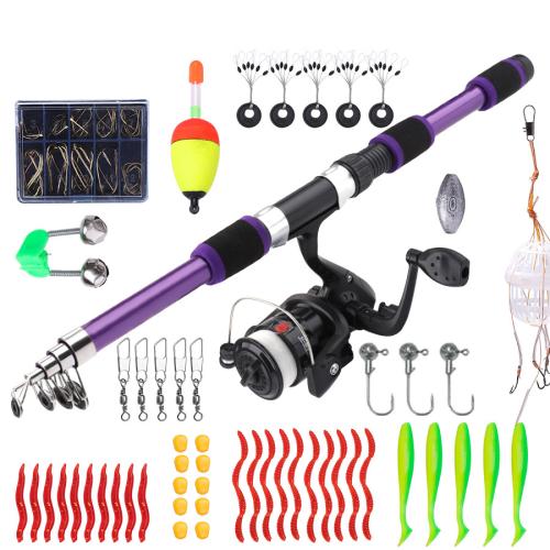 Sea Fishing Kit  set 1.8 m telescopic Luya portable suit novice combination soft bait carp fishing