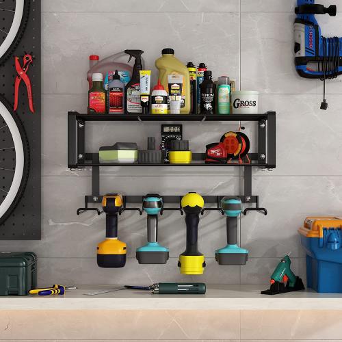 Storage Rack electric drill rack garage tool organizing screwdriver wrench hammer wall hanging storage rack