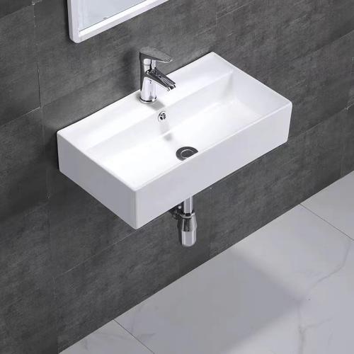 Wall-mounted ceramic wash basin single basin bathroom counter basin mini basin