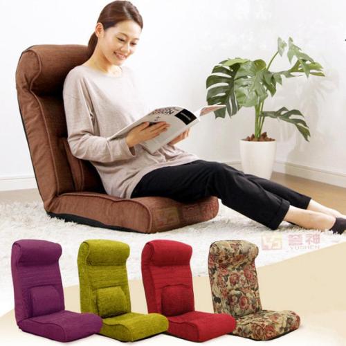 Lazy sofa Japanese style sofa fabric folding sofa chair backrest recliner