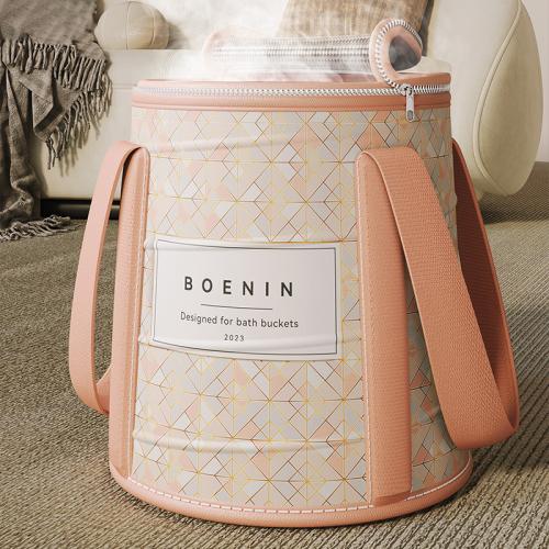 Household Portable Folding Foot Bucket Thickened Foot Bath Foot Basin Calf Winter Foot Bag