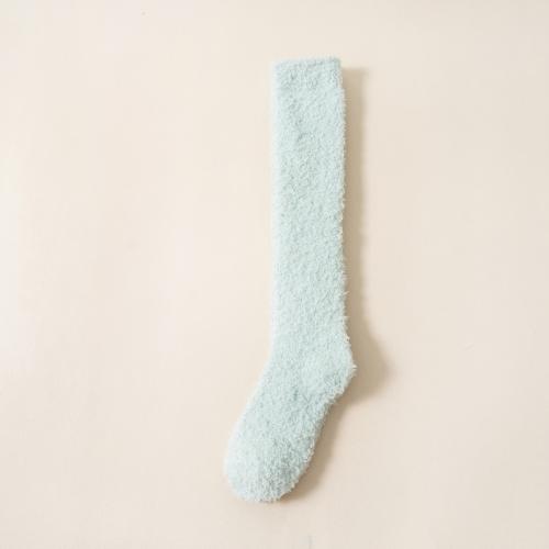 Coral Fleece Calf Socks Women's Towel Floor Socks Cold-proof fleece-lined Thickened Warm Socks