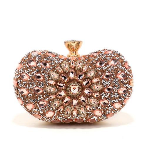 New Apple Evening Bag Women's Luxury Banquet Clutch Shiny Bag Crossbody Handbag