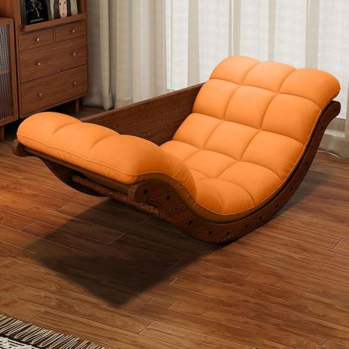 Single Sofa Boat Rocking Chair Casual Simple Living Room Rocking Chair Balcony Break Recliner