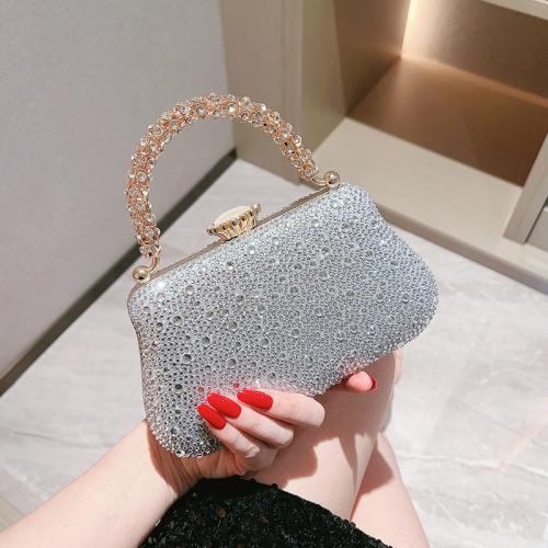 NewExquisite Evening Bag Diamond Clutch Bag Banquet Handbag Rhinestone