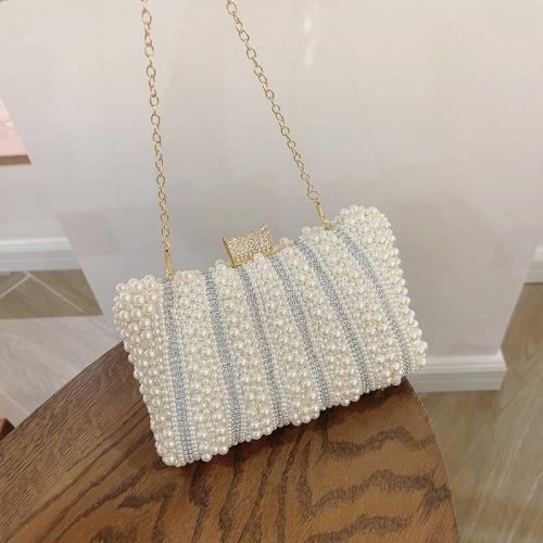 Ladies hand bag party evening dress pearl bag rhinestone banquet bag