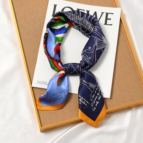 Real Silk Easy Matching Square Scarf for women printed PC