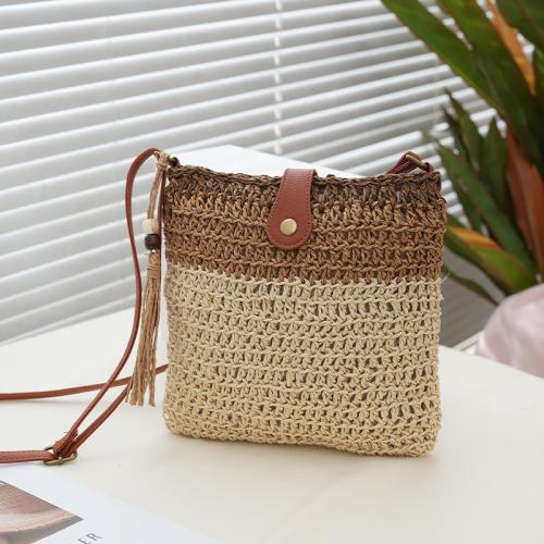 Paper Rope Easy Matching & Weave Crossbody Bag PC