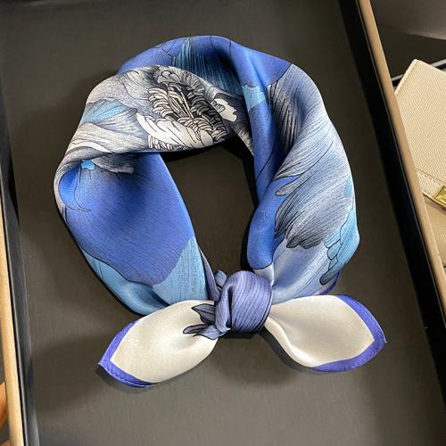 Real Silk Easy Matching Square Scarf for women printed floral PC