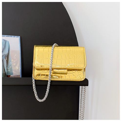 Fashion crocodile pattern chain shoulder messenger small bag