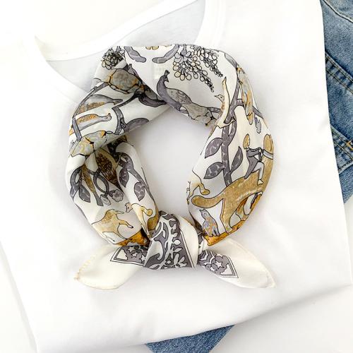 Real Silk Easy Matching Square Scarf for women printed PC