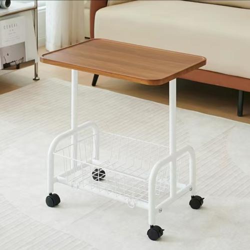 Sofa Side Table Living Room Bedroom Bedside Wheeled Storage Rack Simple Storage Rack