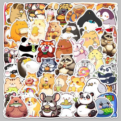 Pressure-Sensitive Adhesive & PVC DIY & Waterproof Decorative Sticker Cute Bag