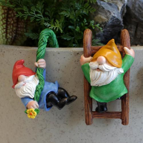 New resin dwarf set garden succulent flower pot plant flower pot garden flower pot